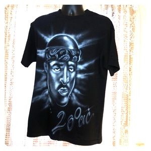 2Pac air brushed T-shirt